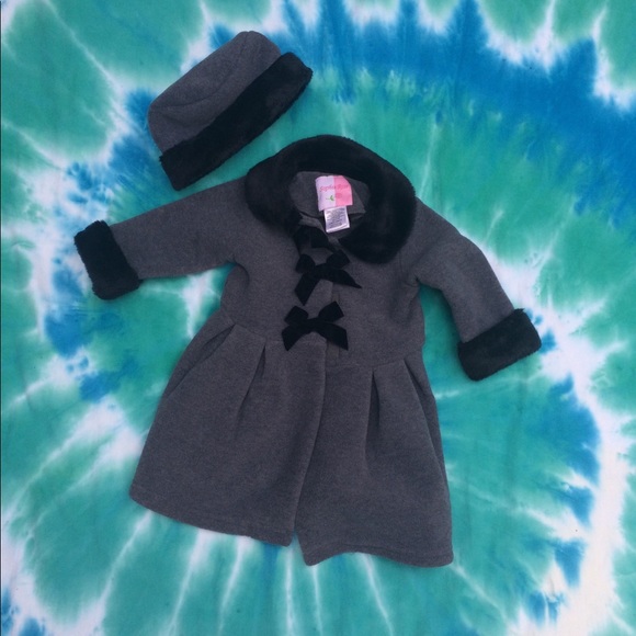 baby girl peacoat and hat